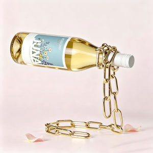 Cadeau fidélité YEARTS | Porte-bouteille à vin décoratif en fer forgé suspendu style européen, hors commerce-yearts